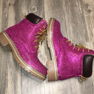 Girls size 2 Glitter boots